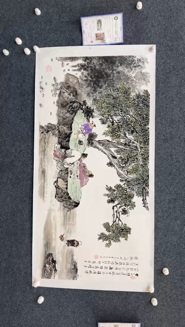 【闪购商品】国画3.9-冯高翔-4尺人物无框-014