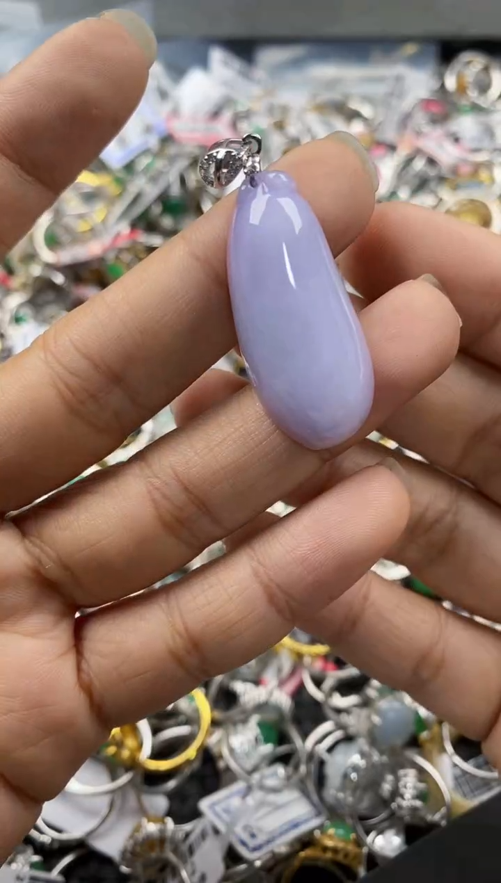 银S925镶嵌戒指翡翠1010---8