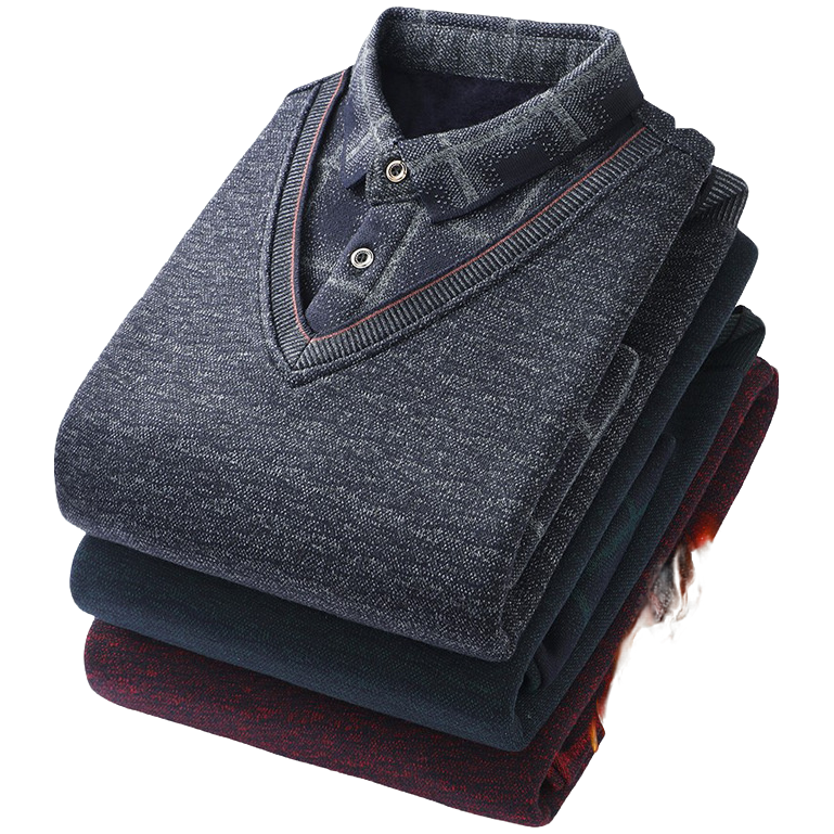 201-250中老年男士加厚秋冬保暖毛衣