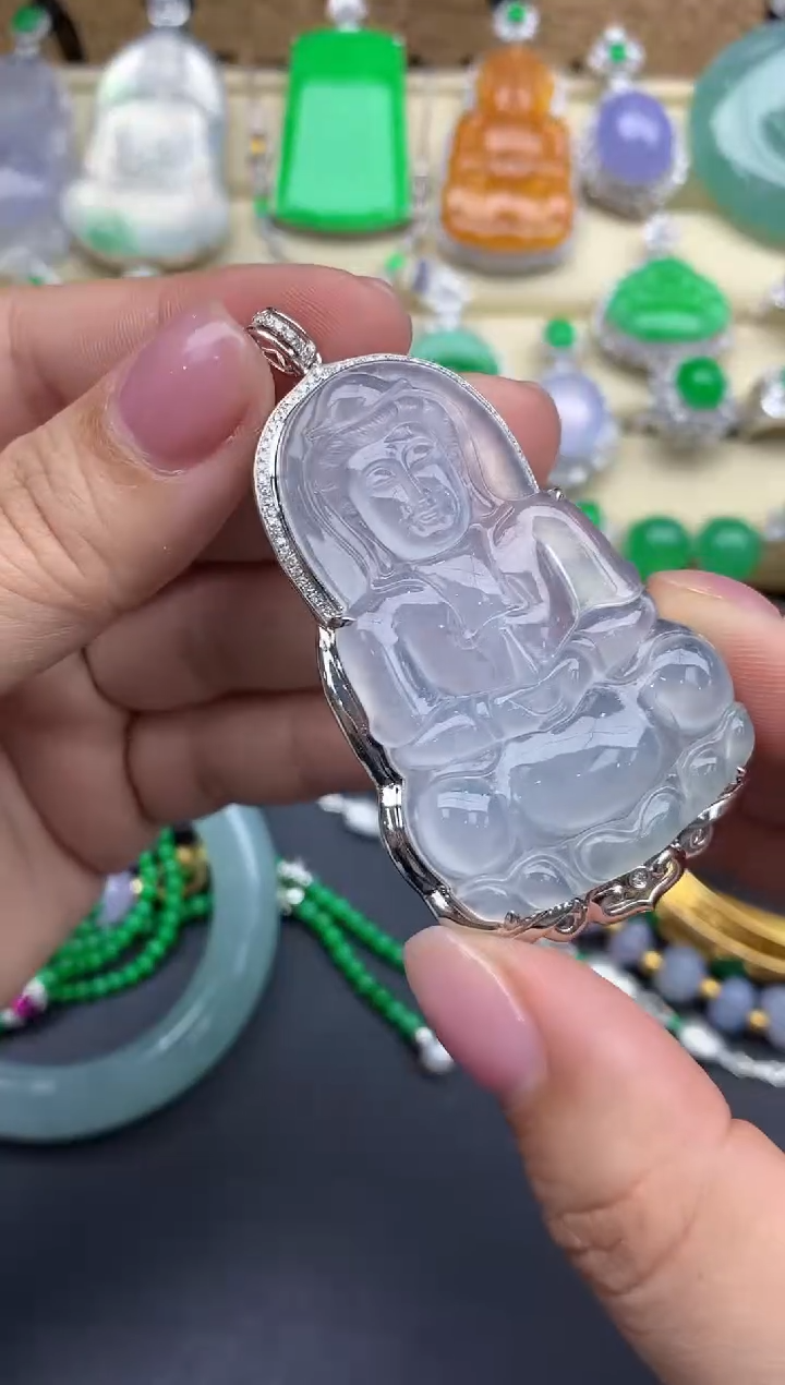 【闪购商品】翡翠颈饰18K金镶嵌512-中国好珍宝