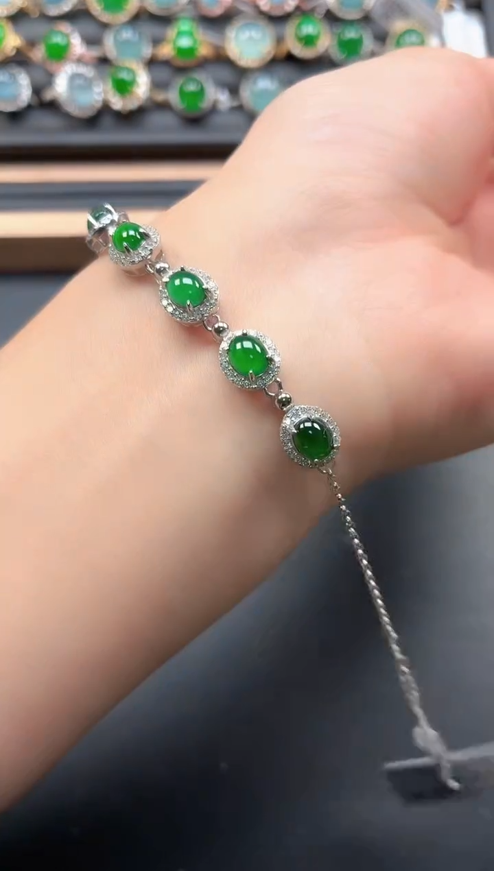 银S925镶嵌戒指翡翠11111