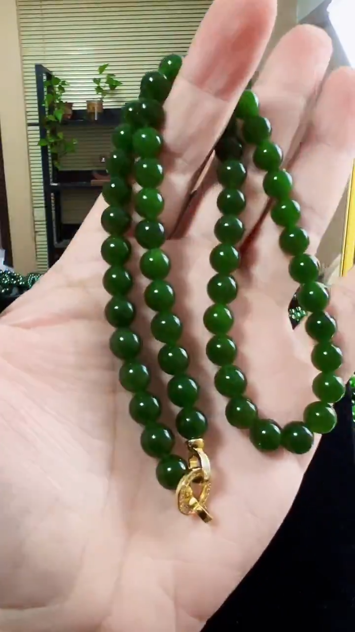 项链未镶嵌和田玉（碧玉）8