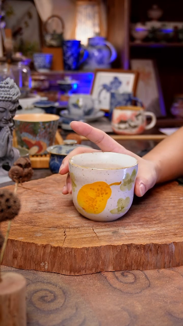 杯子梨手工手绘手工手绘