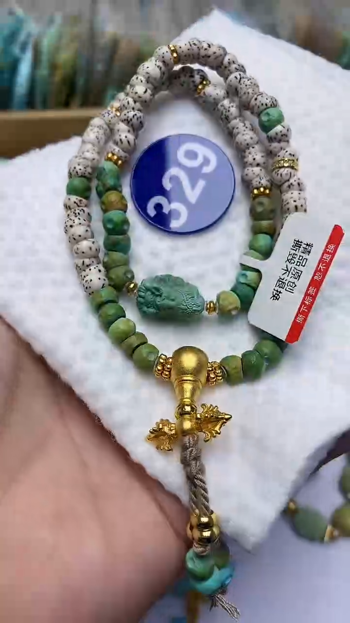 【闪购商品】绿松石项链银S925镶嵌329