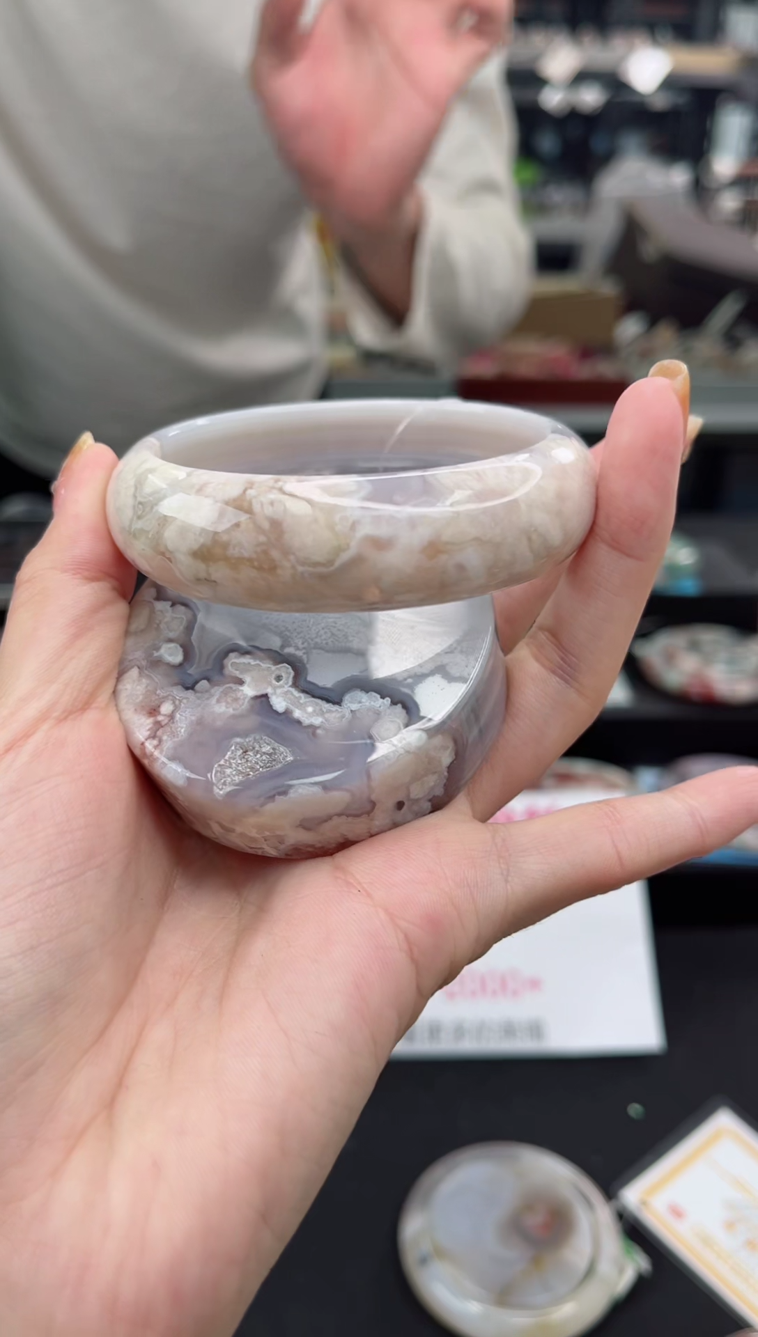 【闪购商品】石英质玉手镯未镶嵌60圈口（赠品镯心）1571364