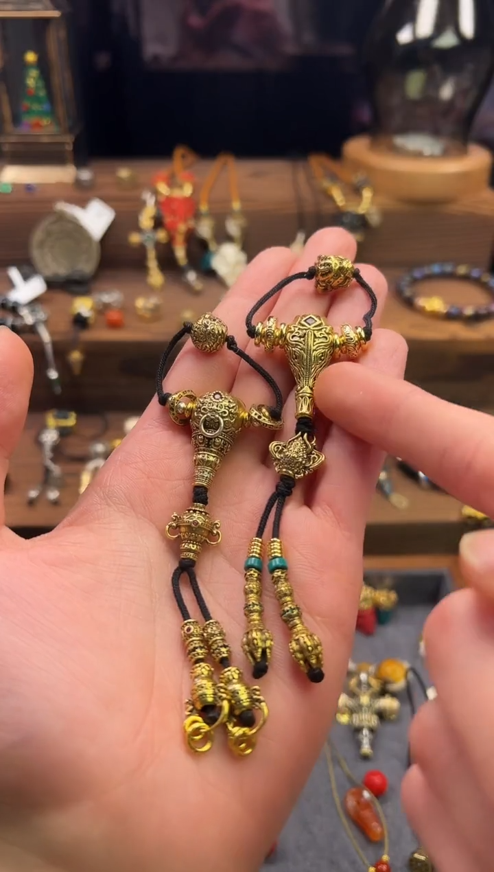 吊坠金刚菩提黑金雪狮三通套装+将军令三通套装