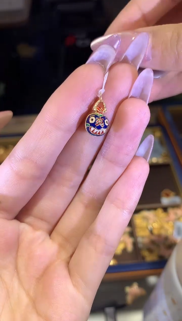 【闪购商品】18K金吊坠(不含链)吞金兽吊坠a82