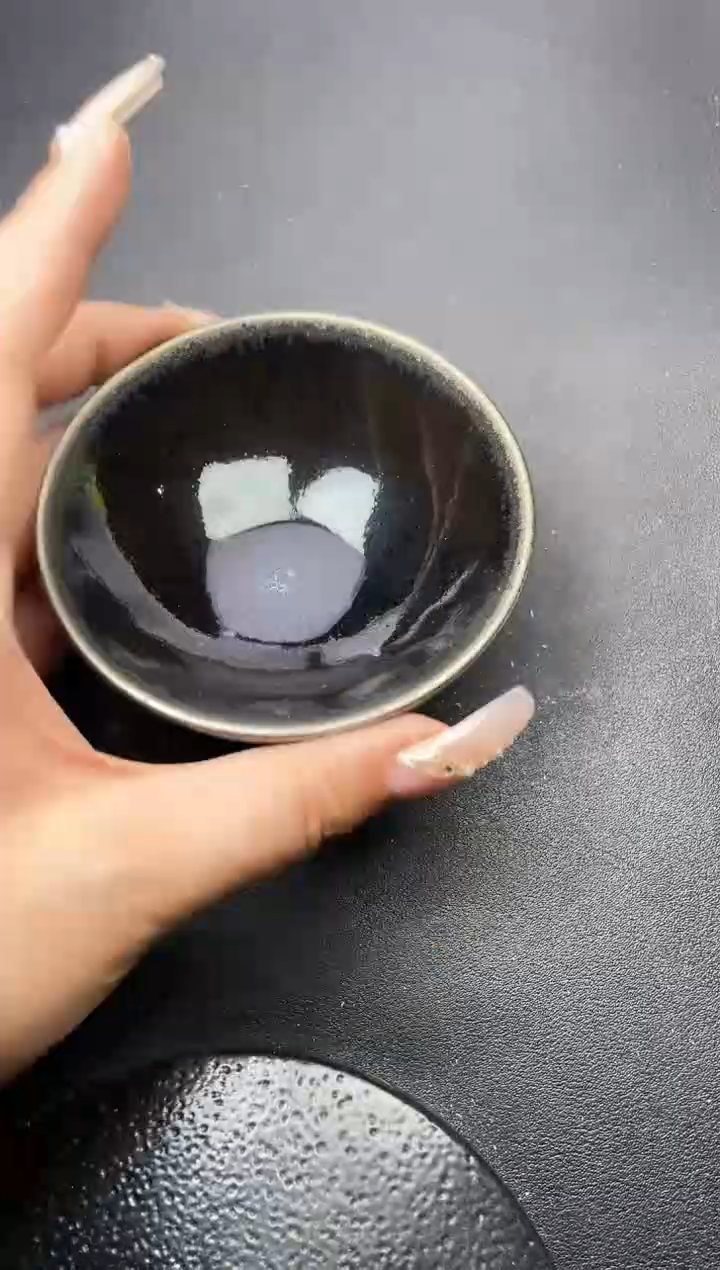 【闪购商品】茶盏92叶紫建盏叶紫