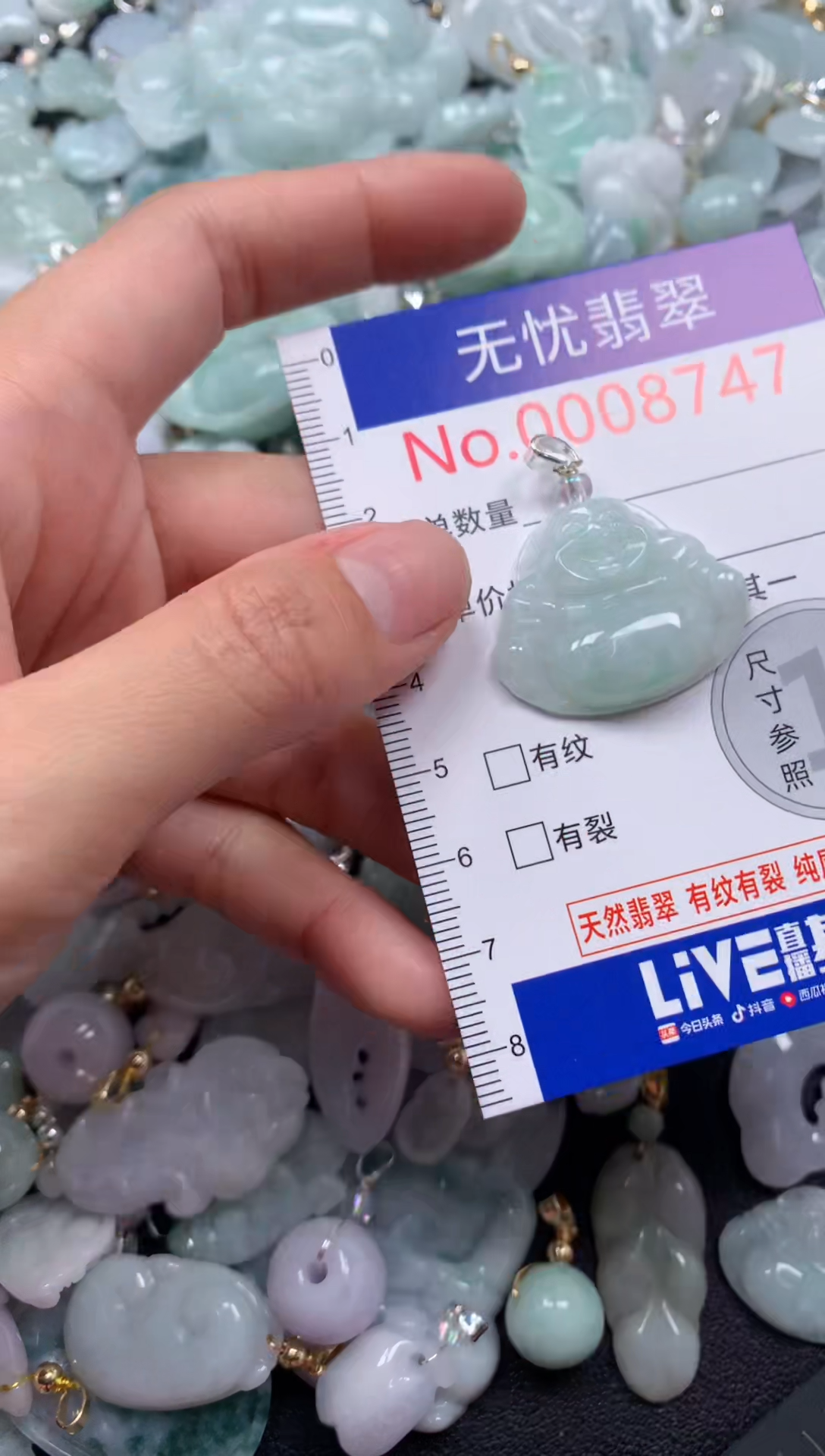 颈饰未镶嵌翡翠8747