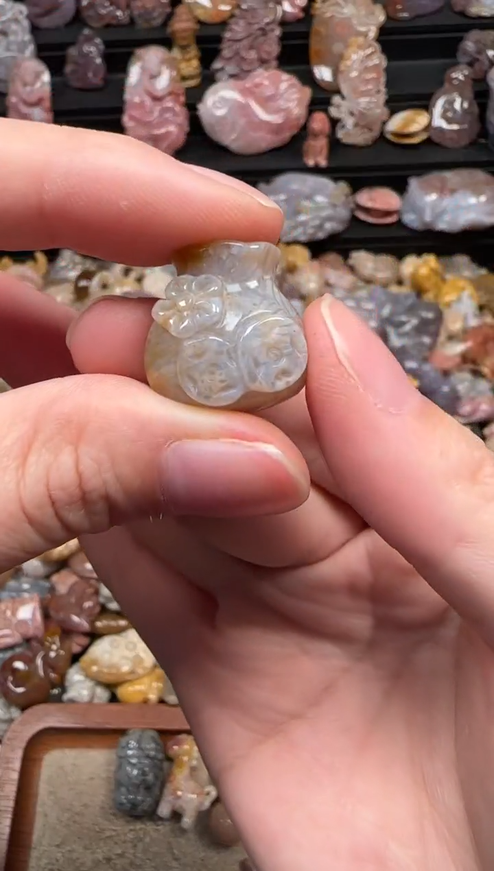 颈饰未镶嵌硅化珊瑚（珊瑚玉）104