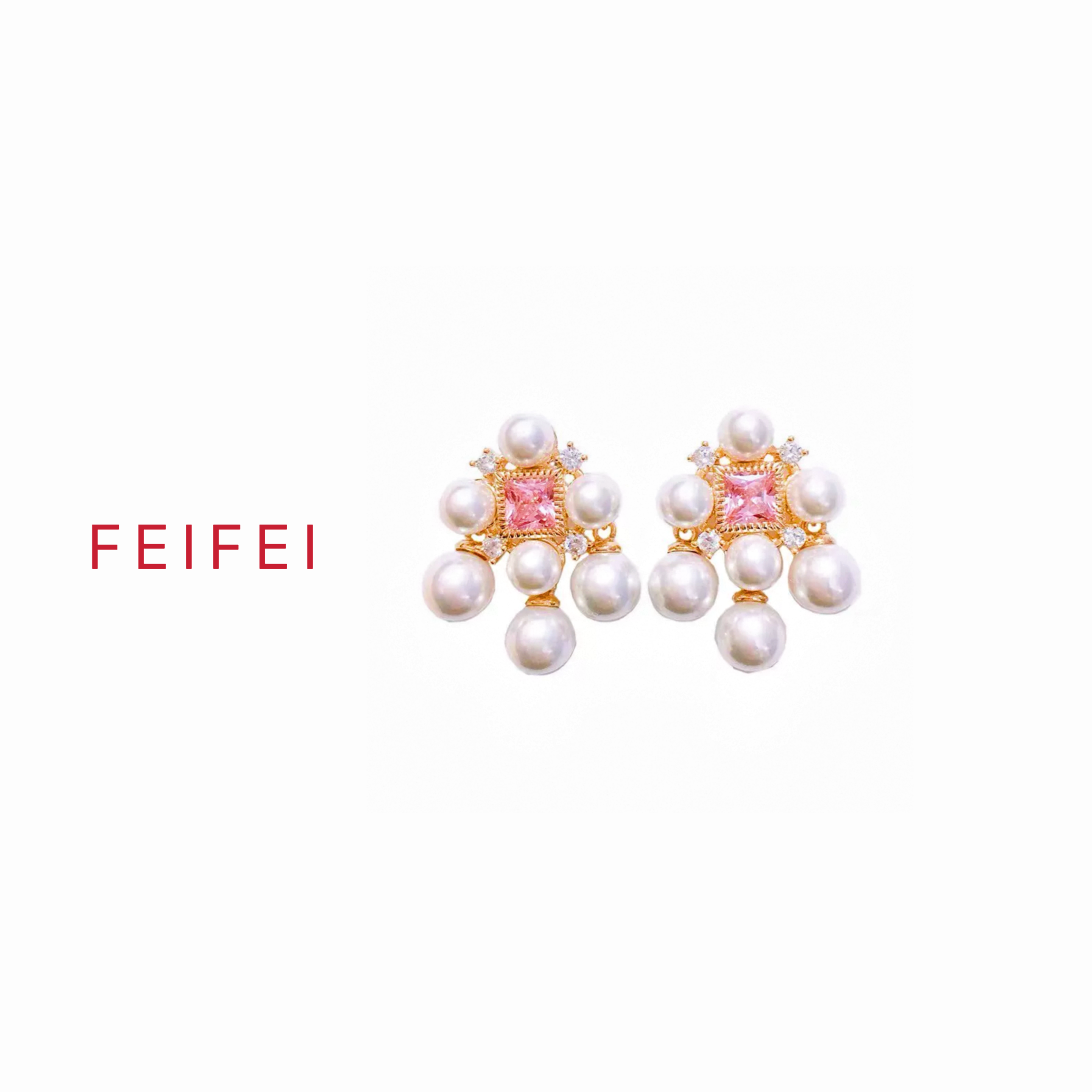 铜合金耳饰 【奇光异彩】FEIFEI   高级百搭设计师款耳饰  LG063