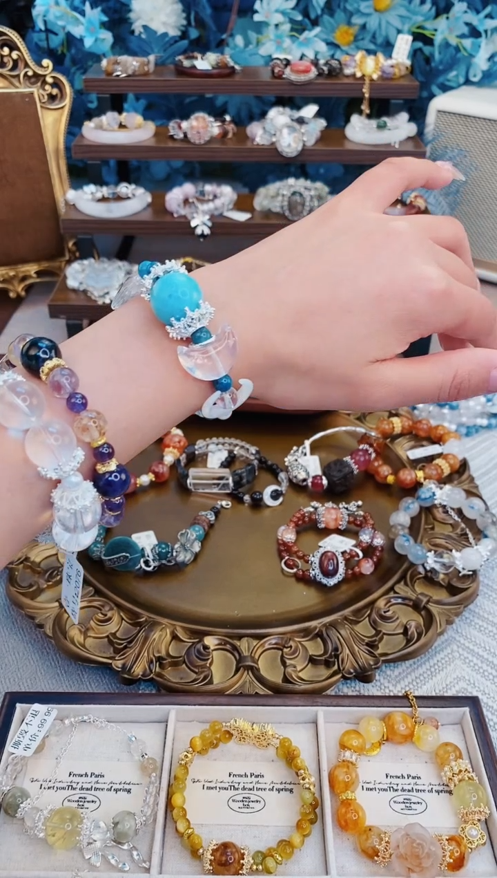【闪购商品】水晶手链未镶嵌海纹石
