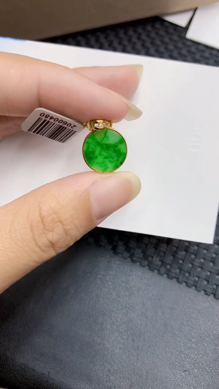 【闪购商品】翡翠颈饰银S925镶嵌            8