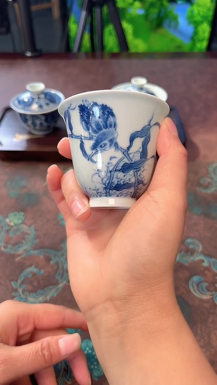 镹曰    手工柴窑纯手绘茶器