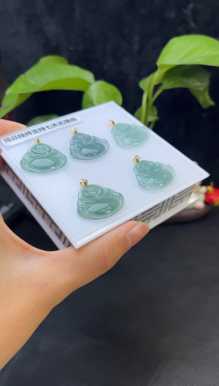 【闪购商品】翡翠颈饰18K金镶嵌008-23110多样性发一件