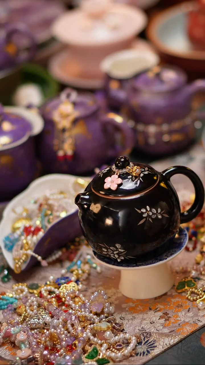 【闪购商品】酱釉小西施壶+提溜