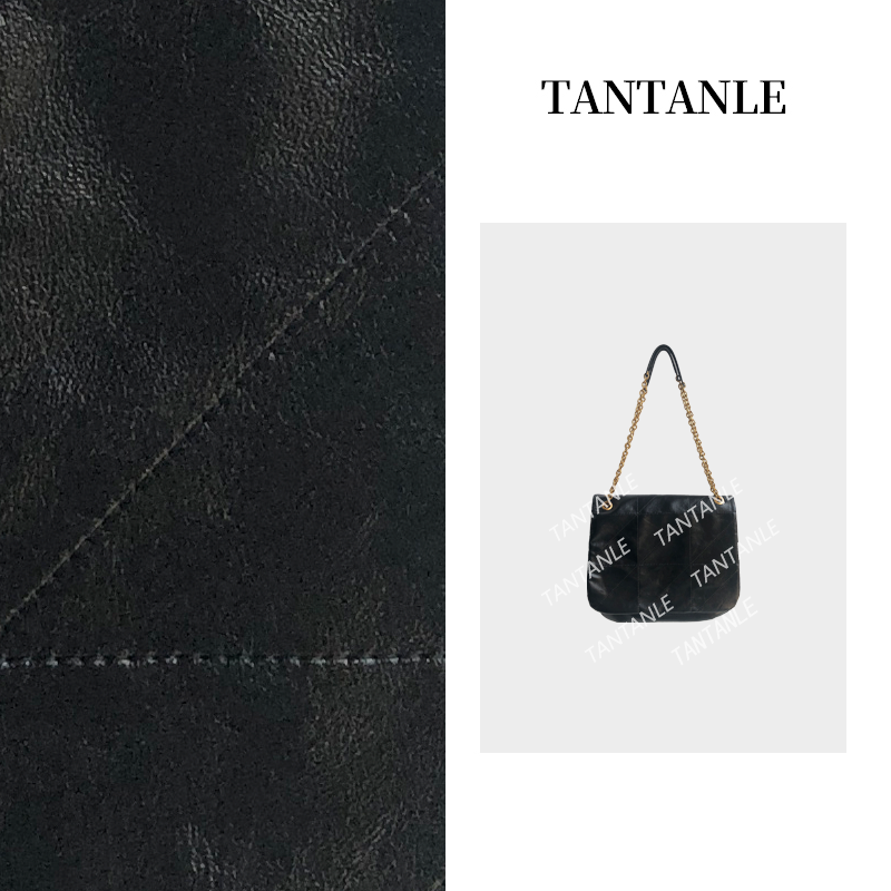 高定单肩女包轻奢时尚经典百搭潮流女包黑色