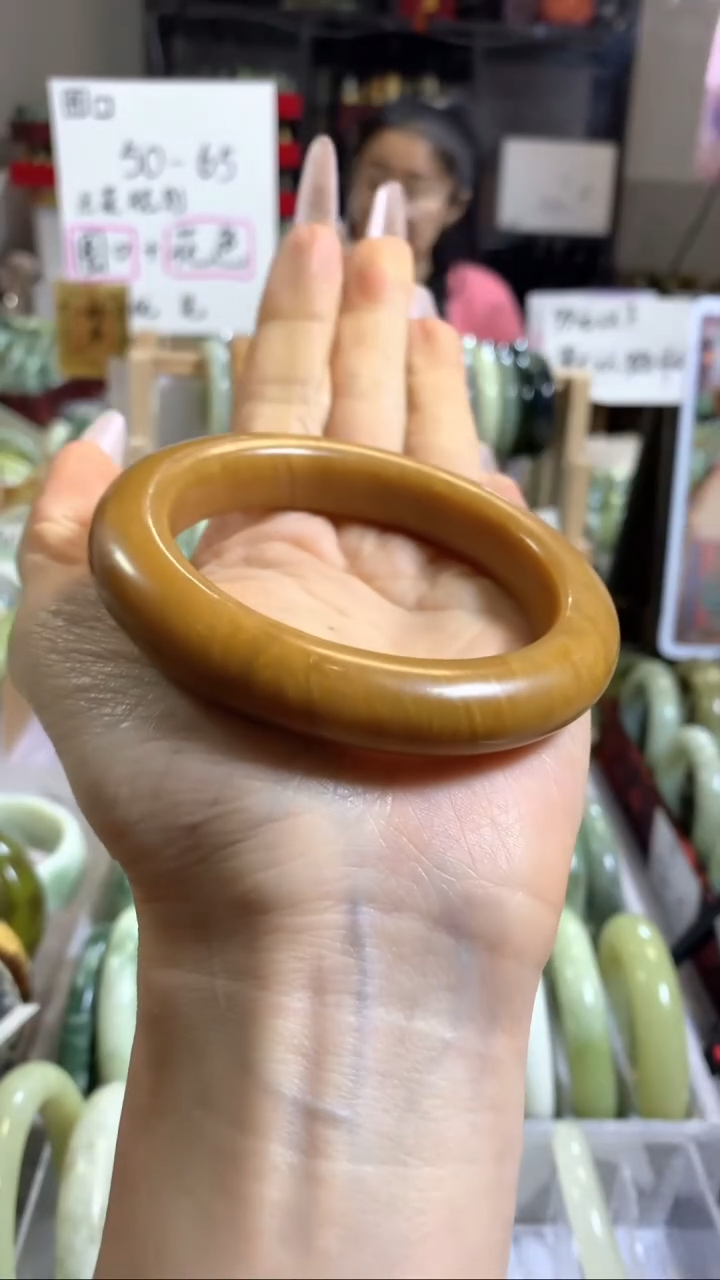 未镶嵌岫玉手镯57 57+