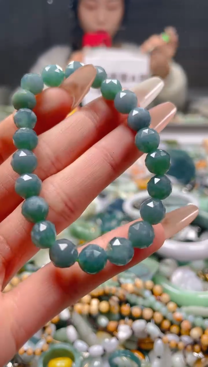 【闪购商品】翡翠颈饰未镶嵌7-8MM/R/翡翠A货一图一物