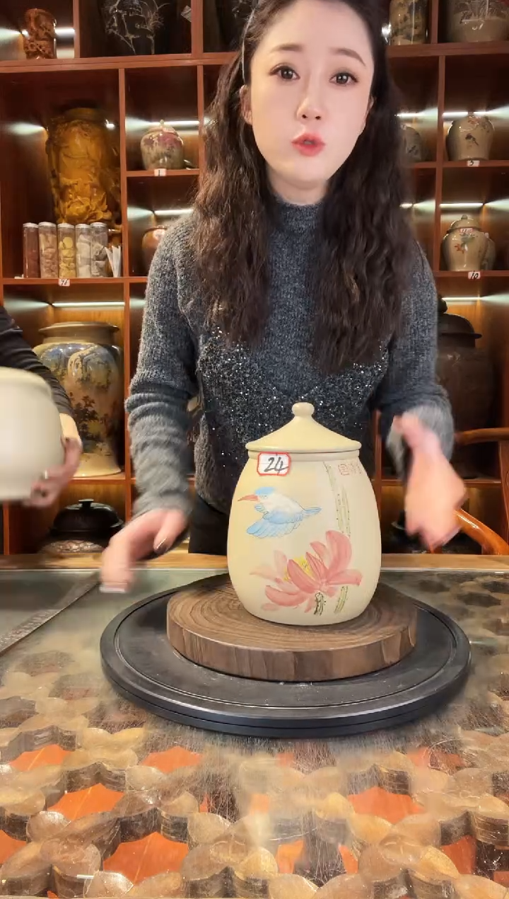 【闪购商品】缸云南建水紫陶白泥小茶罐@24