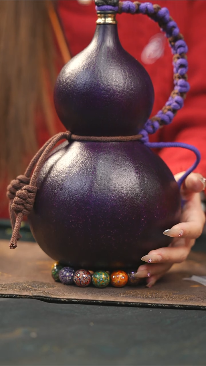 【闪购商品】WG230大漆酒葫芦不包手串及旋转底座