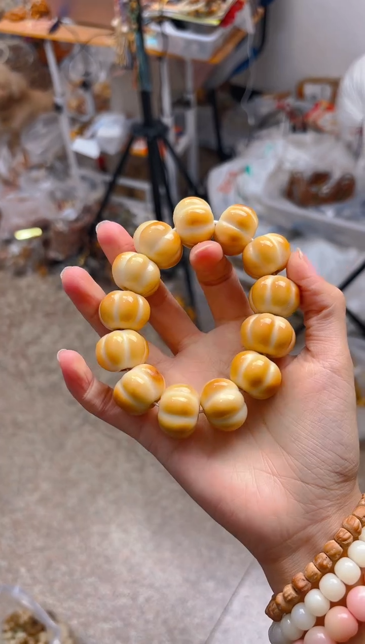 吊坠菩提根/象牙果新款大卡南瓜单圈