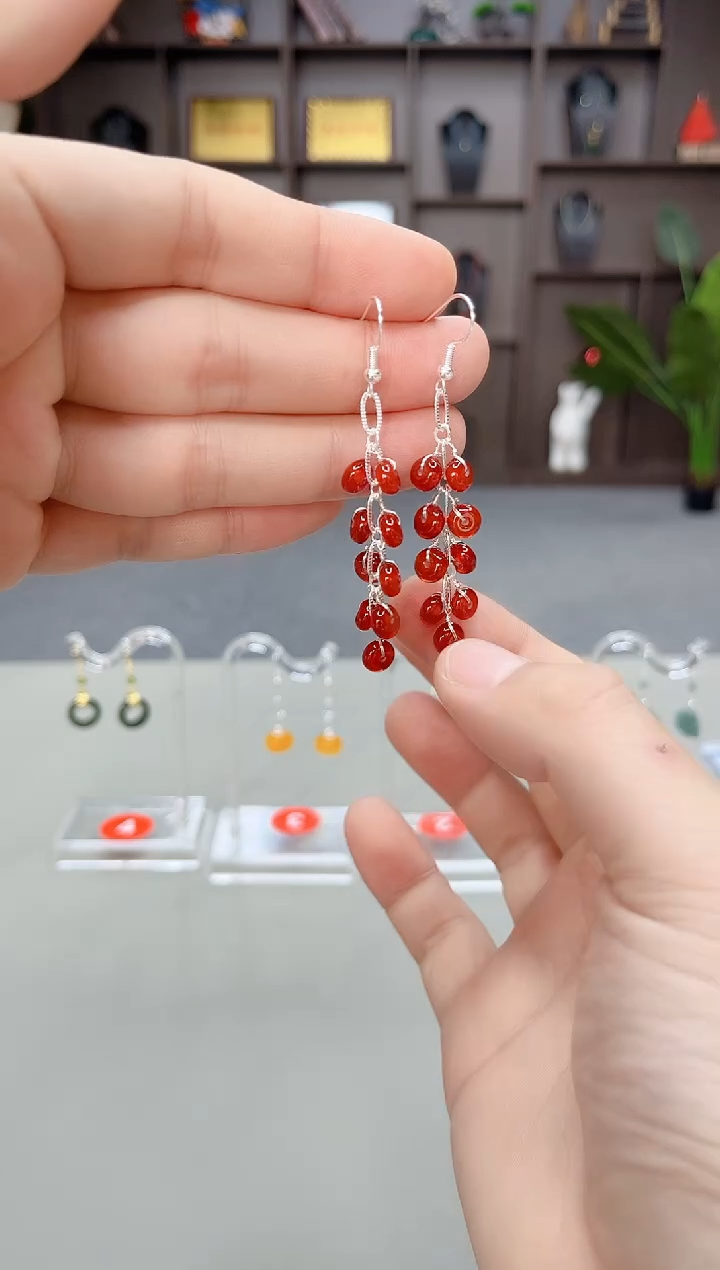 未镶嵌耳饰玛瑙/玉髓323000