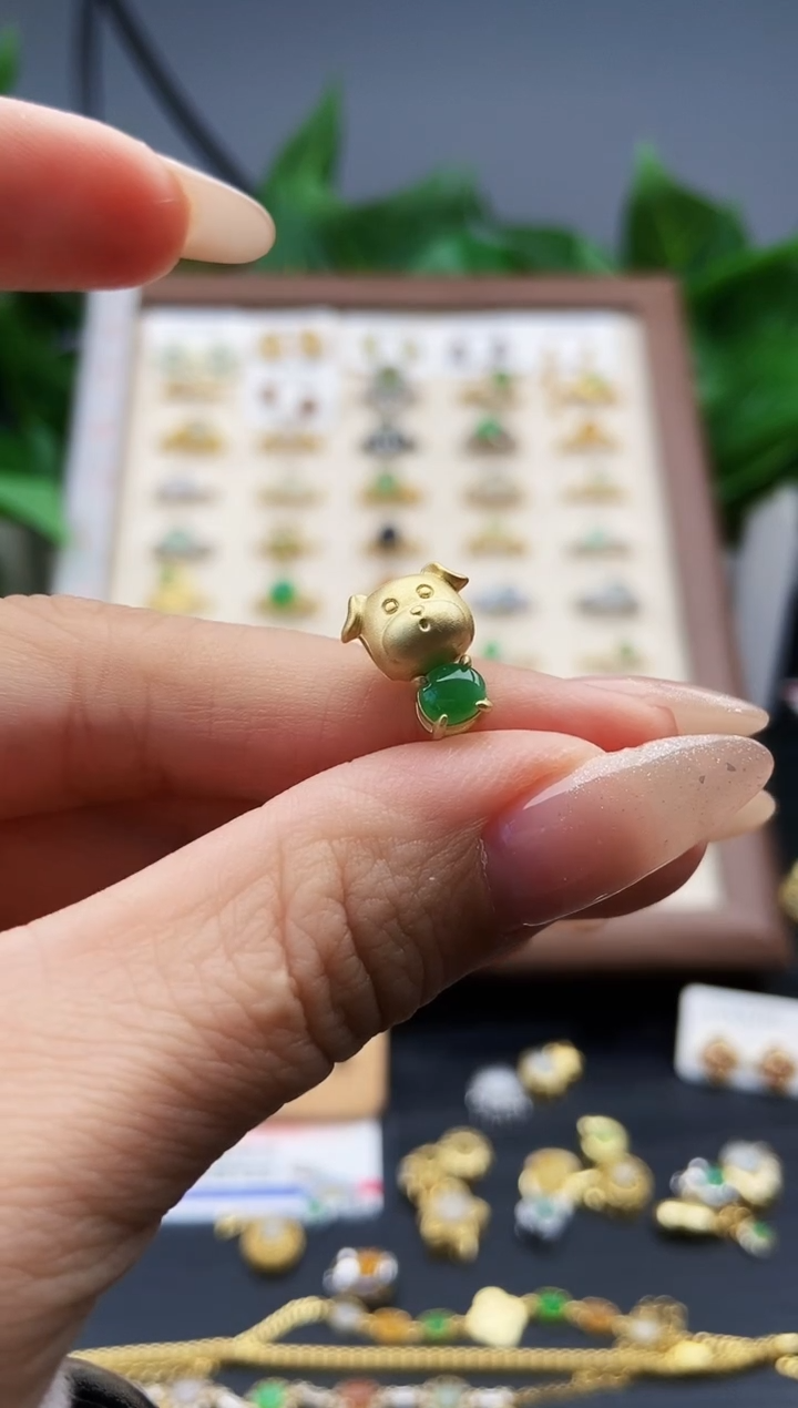 颈饰银S925镶嵌翡翠12