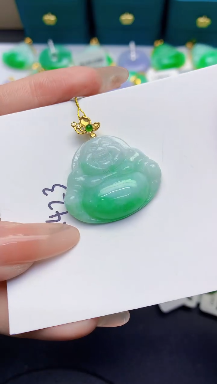 颈饰未镶嵌翡翠缅甸天然翡翠A货