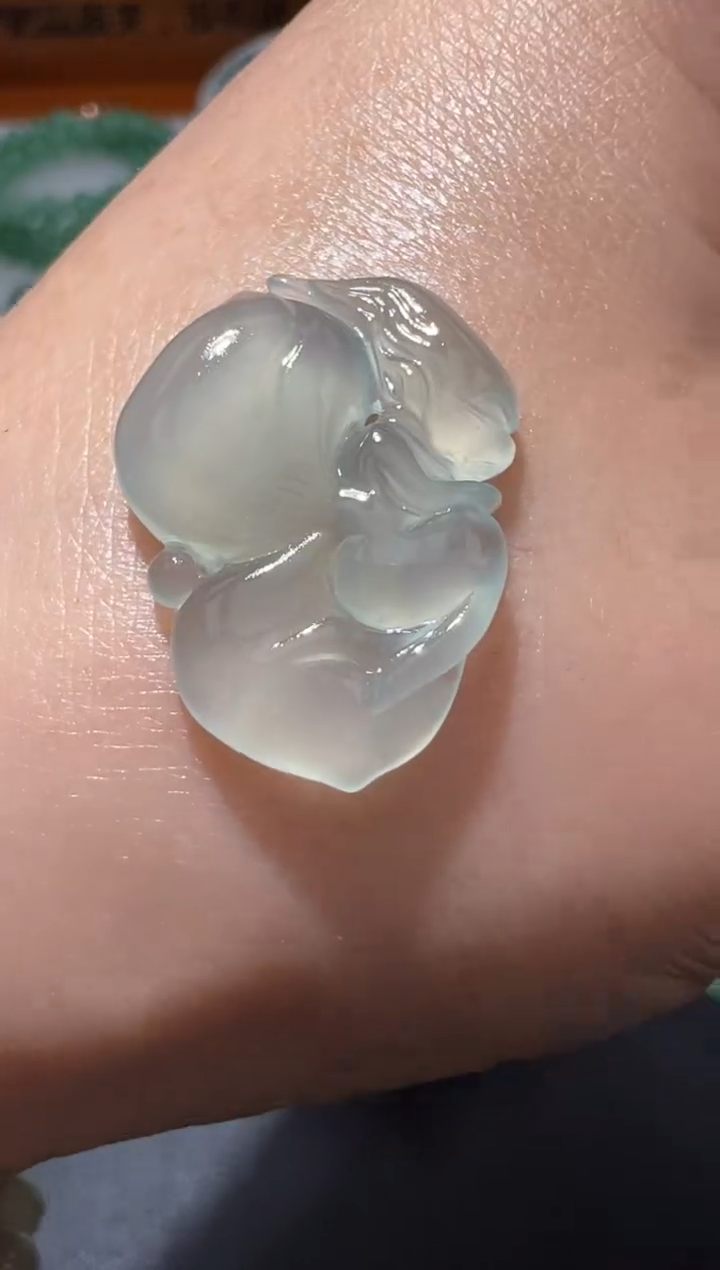 【闪购商品】定制翡翠未镶嵌21.7*16.1*3.4仙子