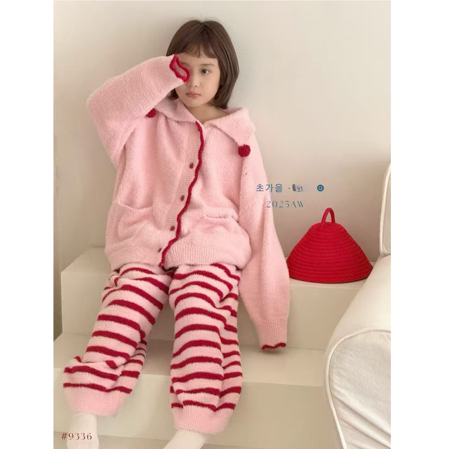 【豪宝贝】2025FW童趣可爱保暖家居套装9923