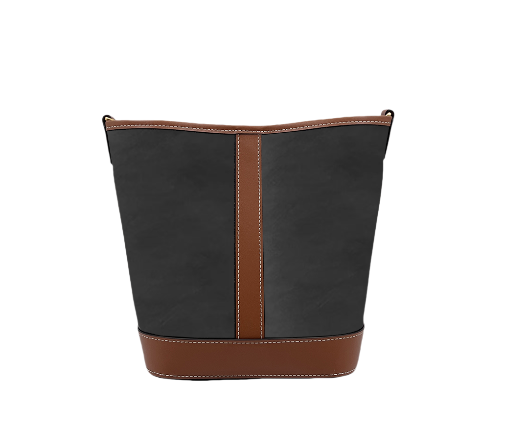 时尚潮流打造真皮时尚女士包0303棕色花水桶 画