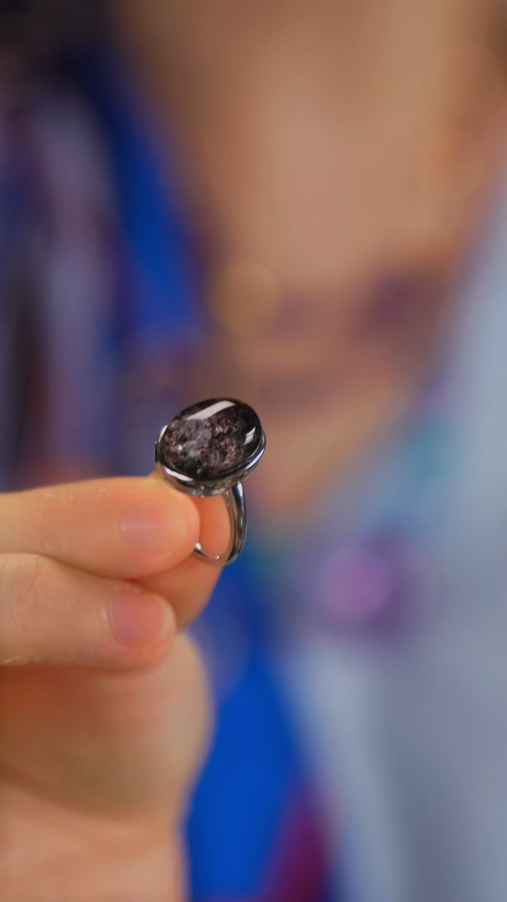 戒指银S925镶嵌水晶幽灵戒指