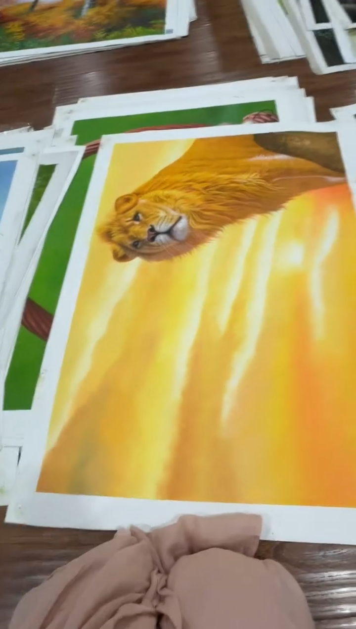 油画 【特价】朝鲜画家原创手绘油画作品