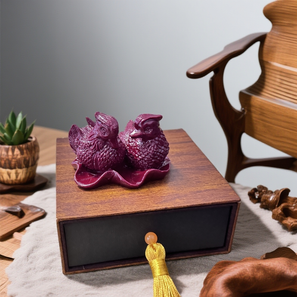 【黄老师】珠联璧合鸳鸯摆件