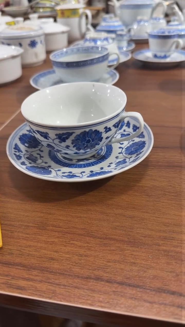 【闪购商品】摆件一套杯碟 150毫升