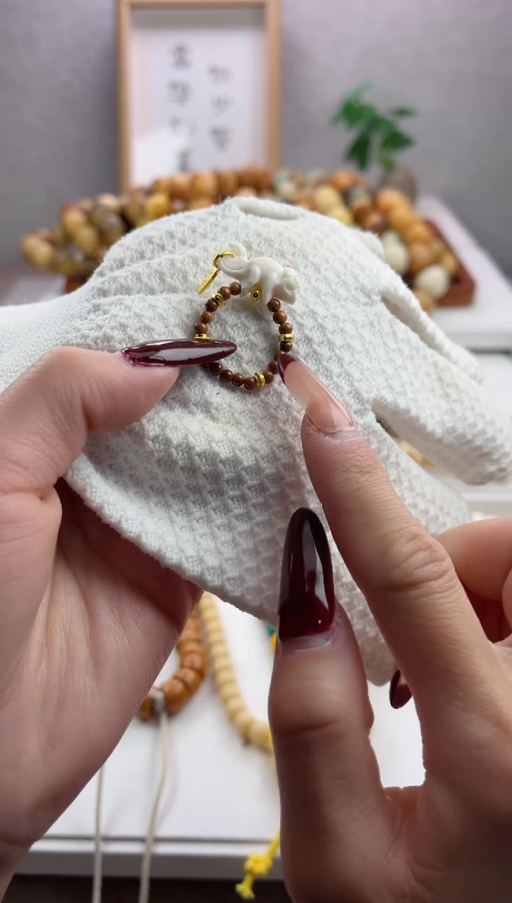 【闪购商品】菩提根/象牙果手串天然精品库克搭配鹿骨蜥蜴戒指