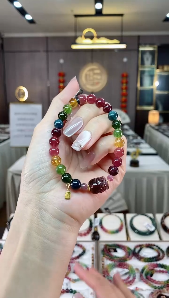 【闪购商品】碧玺单圈手串7mm+未镶嵌（多样性发一条）hon