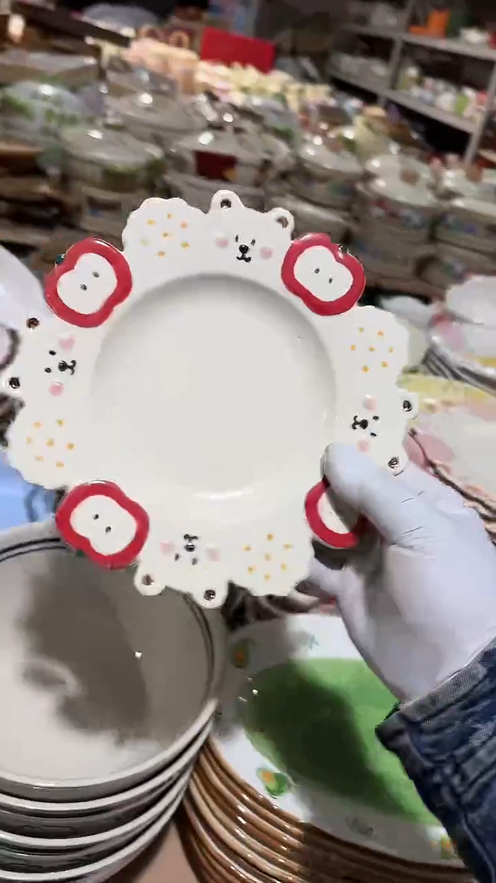 陶瓷苹果盘微瑕 凑满20元包邮