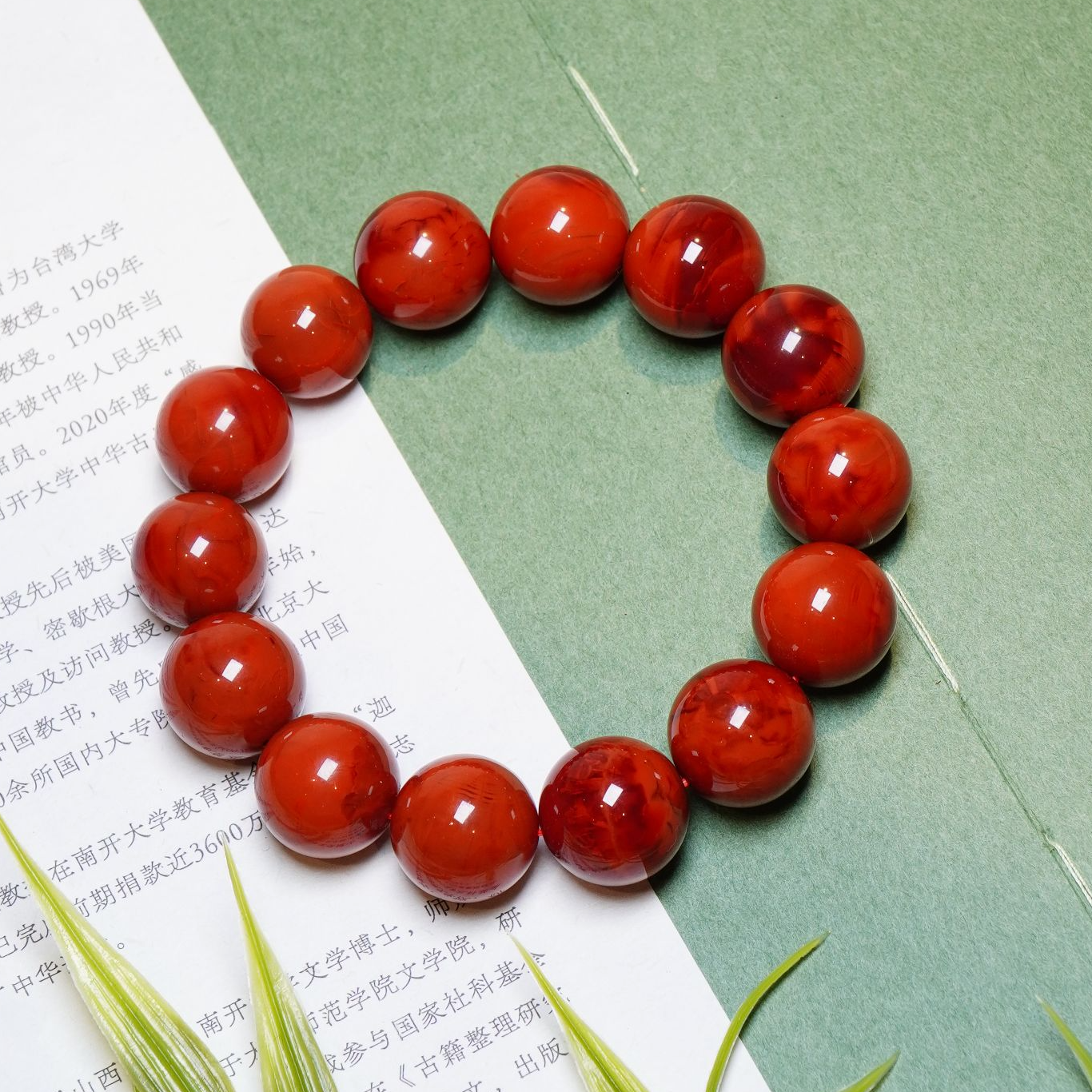 原矿瓦西南红牛血火焰手串【承禧百分百原矿】SH 1088多样性其一