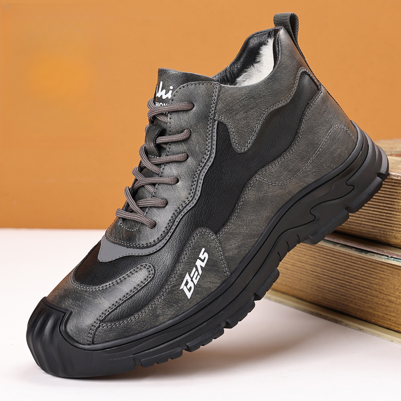 [轻便款]冬季棉鞋登山加厚防护真皮加厚羊毛防滑加绒户外大棉鞋