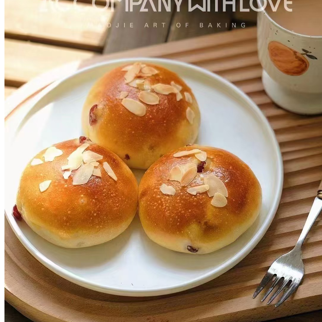 蔓越莓乳酪面包3枚