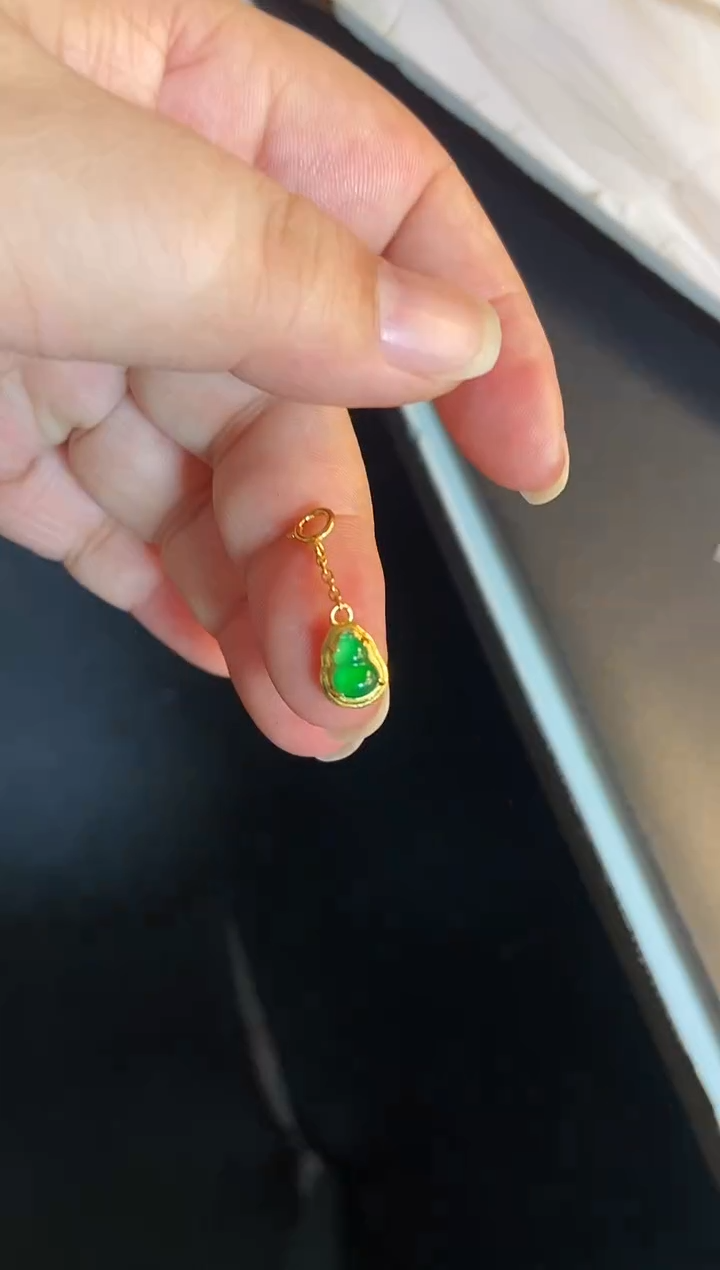 吊坠(不含链)银S925镶嵌翡翠1