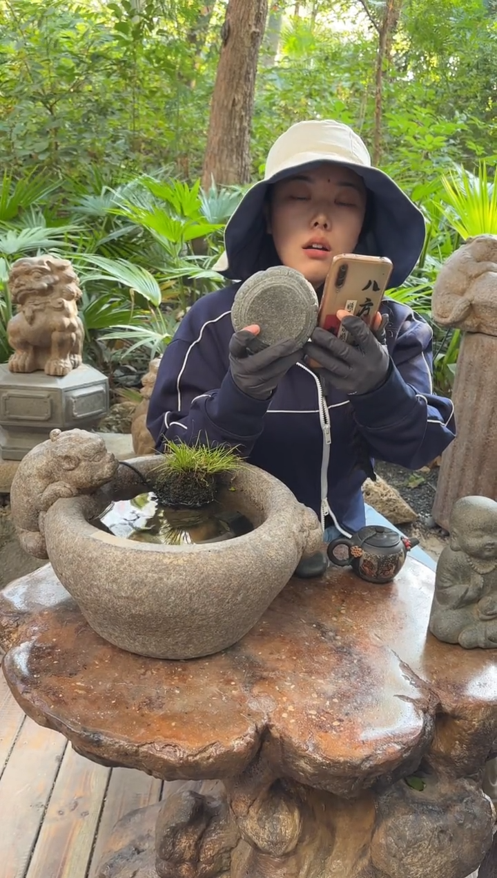 人造石桌面壶承摆件