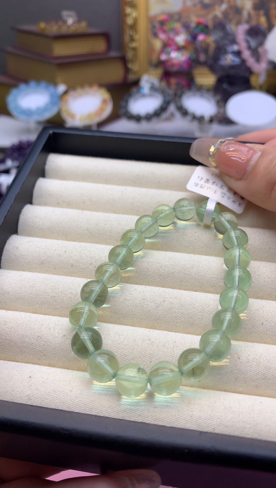 【闪购商品】水晶手串未镶嵌9+冰透苹果绿萤石