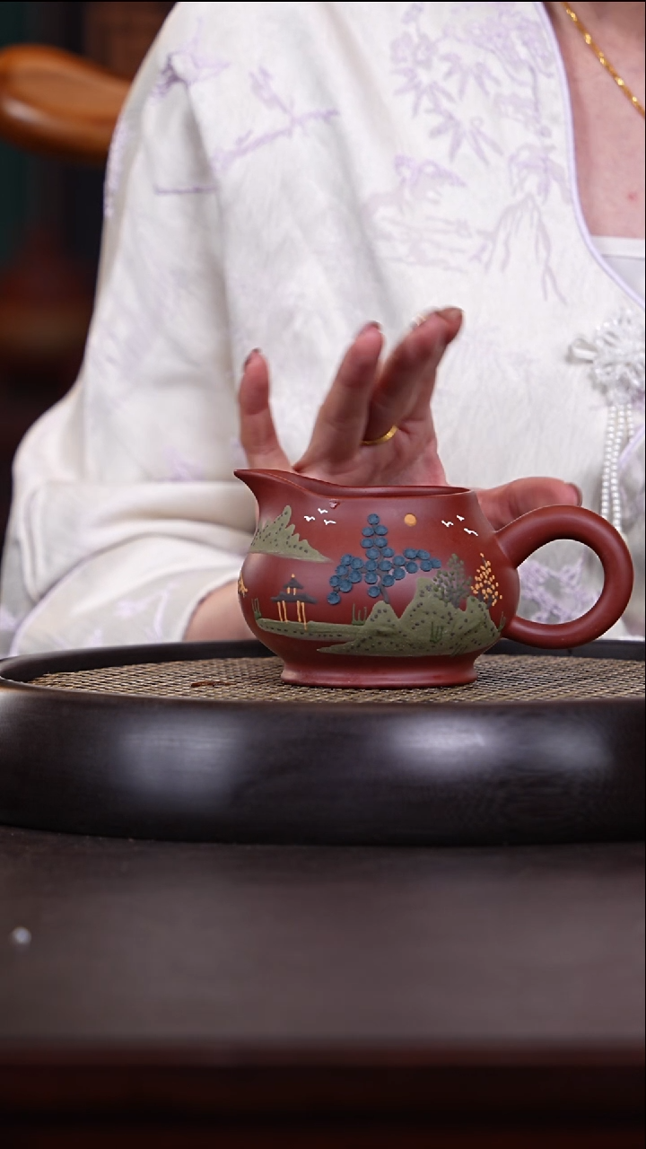 【闪购商品】紫砂茶壶十竹斋8-6公道杯大红袍