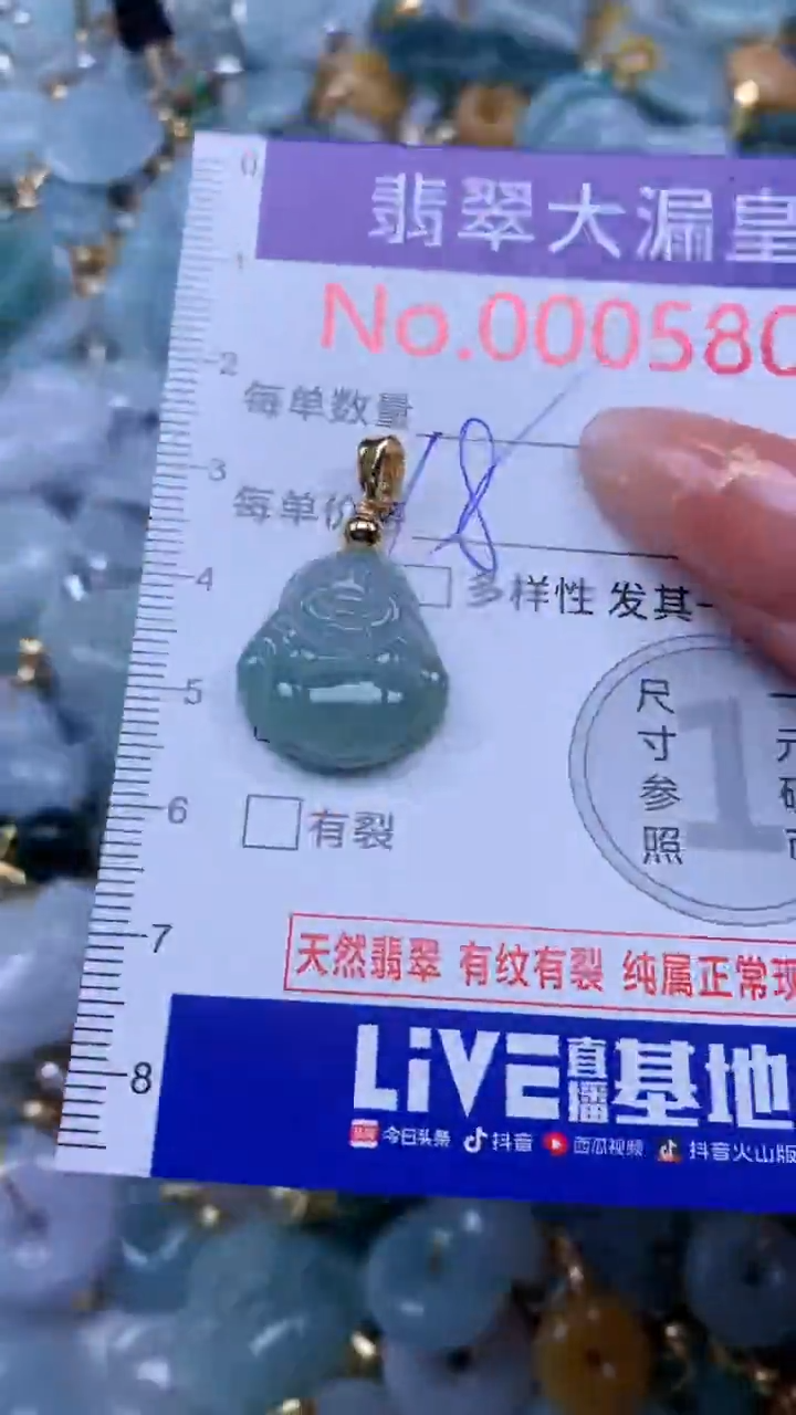 翡翠未镶嵌吊坠(不含链)5800
