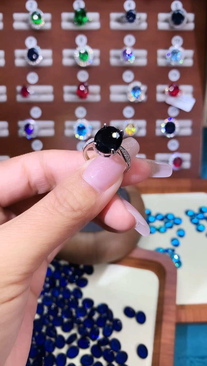 无925银黑美人戒指