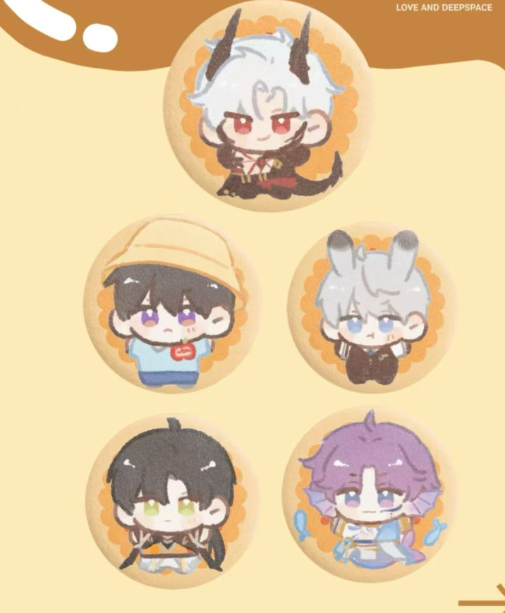 【恋与深空】奶油文创-临空烘焙房毛绒吧唧