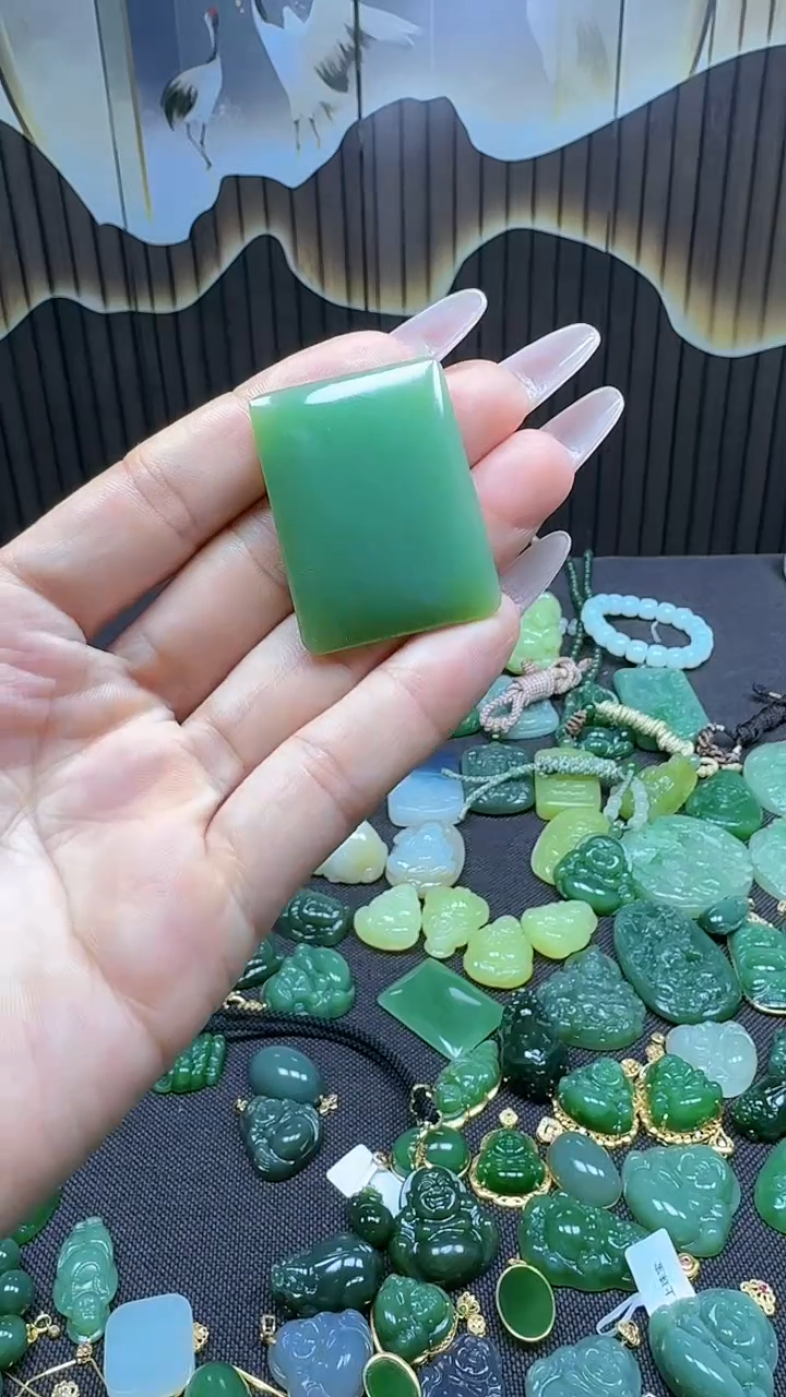 和田玉未镶嵌挂件1